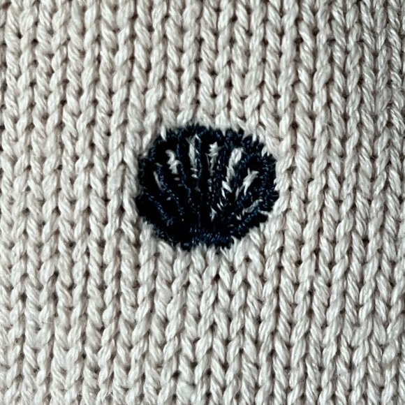 ⚓️Kiel James Patrick - Nautical Crew Neck Cream Sweater made from Cotton & Linen - Picture 8 of 10